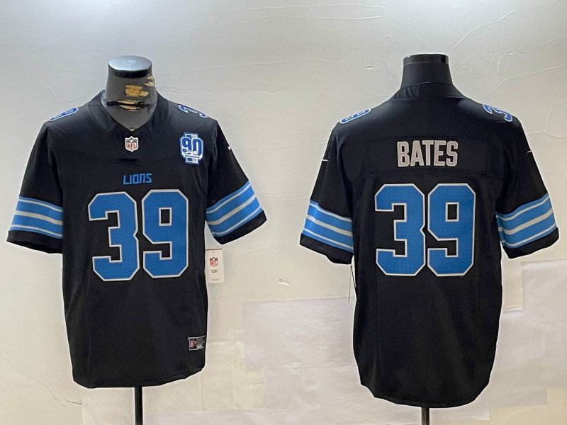 Men Detroit Lions #39 Bates Black three generations 2024 Nike Limited NFL Jersey style 3->detroit lions->NFL Jersey